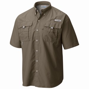 Columbia PFG Bahama™ II Shortärmad Skjorta Herr Olivgröna (XFWMT4759)